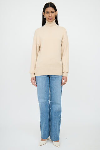 Victoria BeckhamBeige Cashmere Knit Top