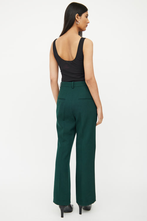 Victoria Beckham Green 2 Piece Blazer Pant Set