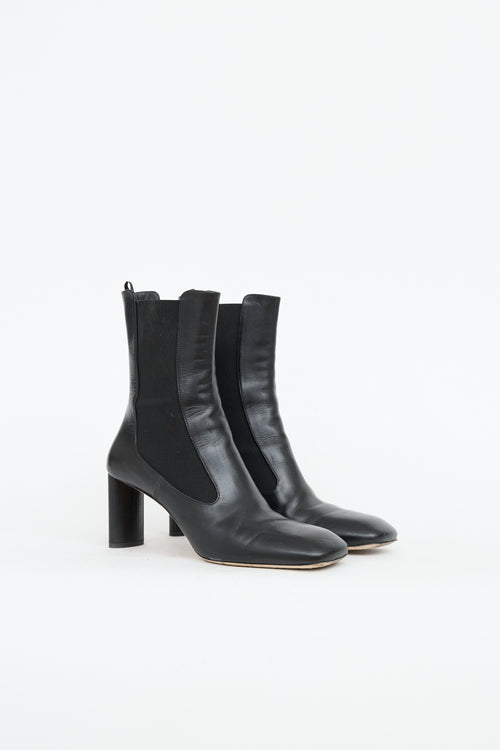 Victoria Beckham Leather High Heel Ankle Boot