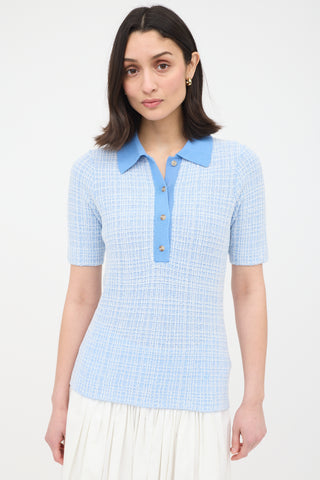 Victoria Beckham Wool Bouclé Polo