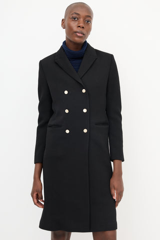 Victoria Beckham Wool Double Breasted Coat