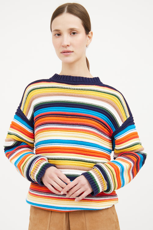 Multicolour Stripe Knit Sweater