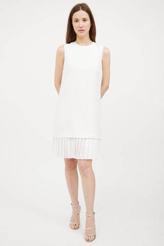 Pleated Shift Dress