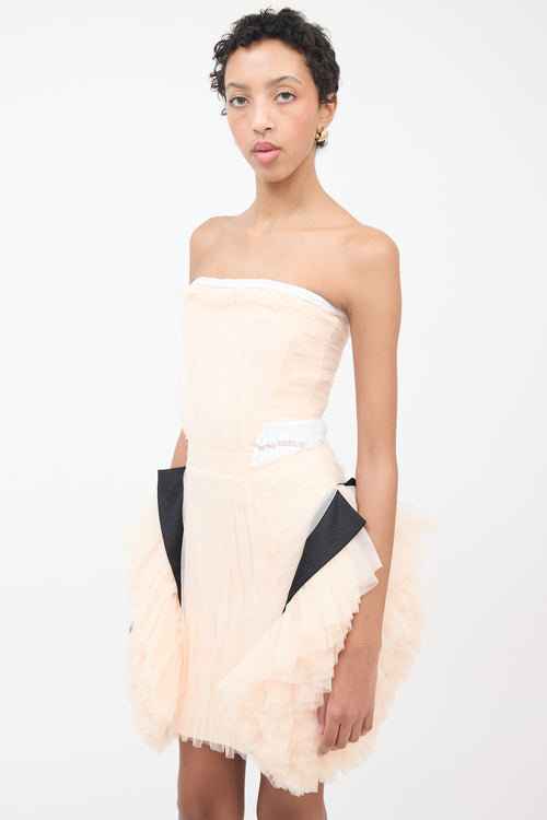 Viktor Rolf Pink Tulle 
Sequin Embellished Dress