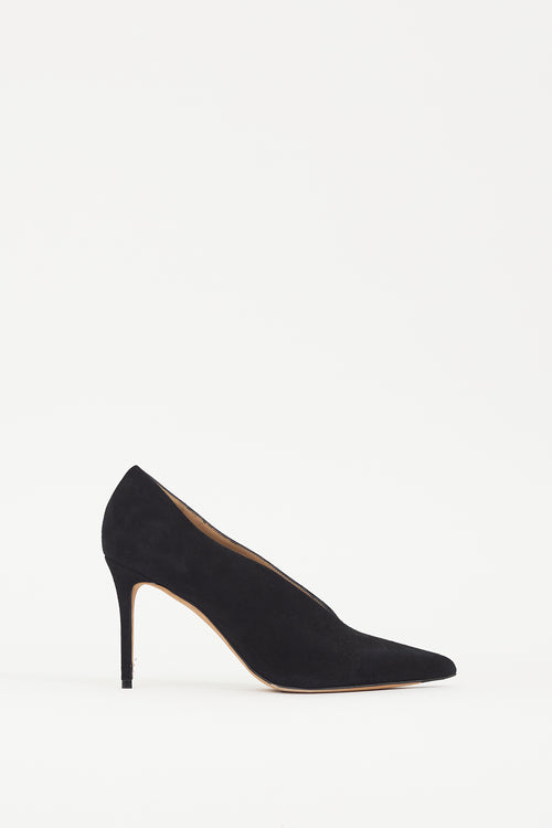 Vince Black Suede Anika Heel