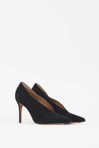 Vince Black Suede Anika Heel