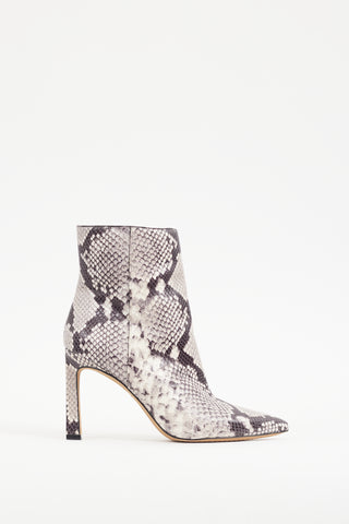 Vince Camuto Grey 
Cream Textured Leather Boot