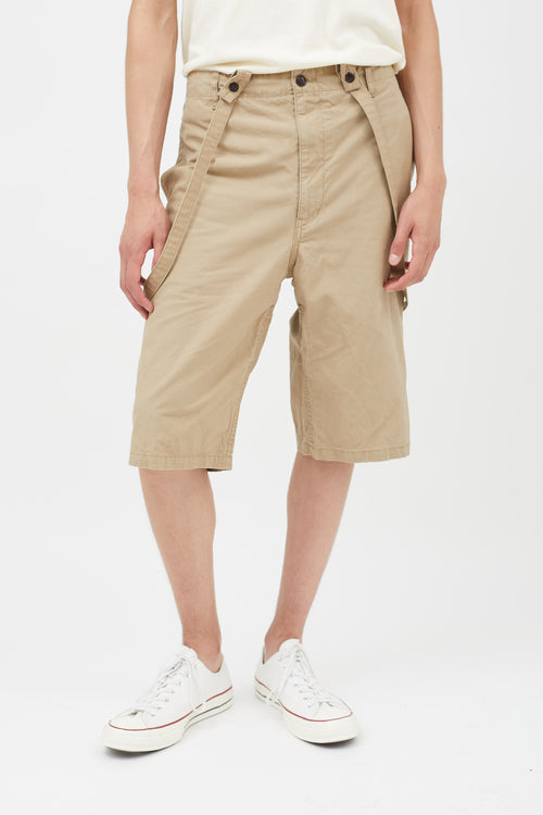 Visvim Beige Suspender Short