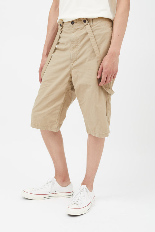 Visvim Beige Suspender Short