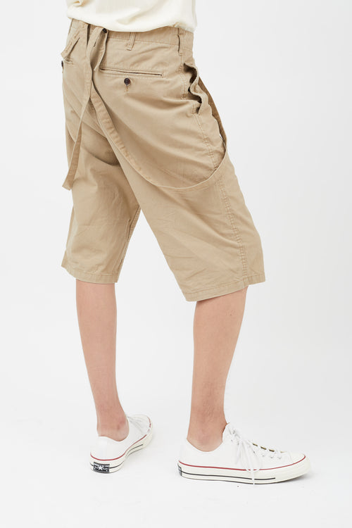 Visvim Beige Suspender Short