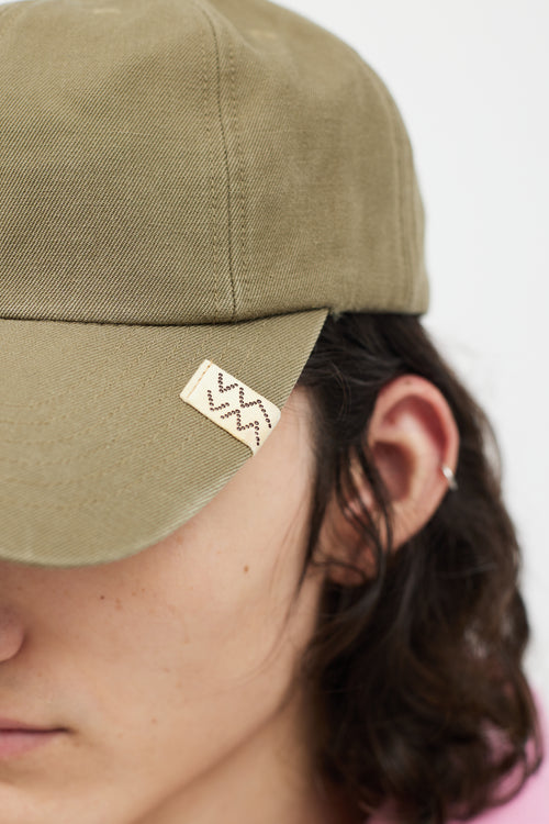 Visvim Washed Green Baseball Cap