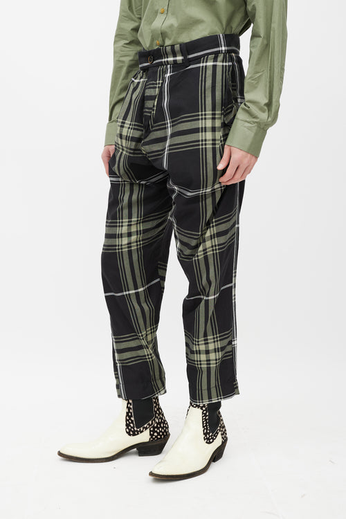 Vivenne Westwood Black 
Green Plaid Pant