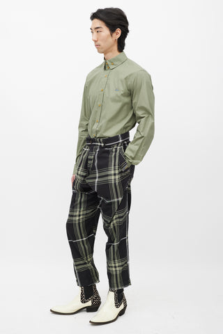 Vivenne Westwood Black 
Green Plaid Pant