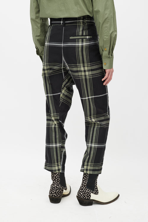 Vivenne Westwood Black 
Green Plaid Pant