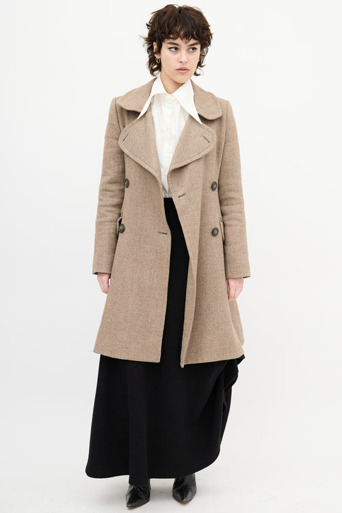 Vivienne Westwood Beige Wool Double Breasted  Coat