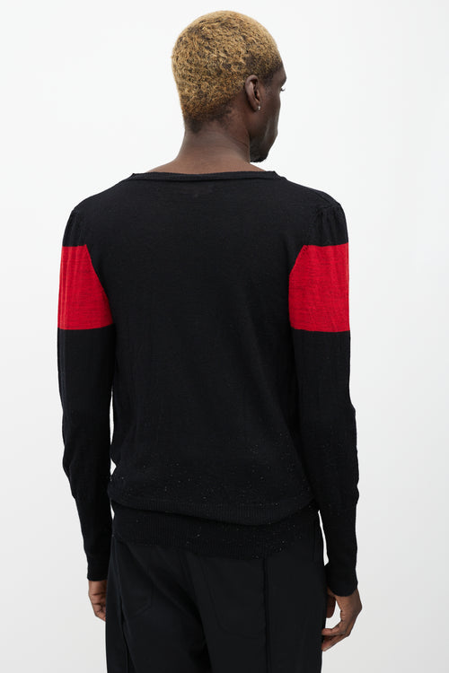 Vivienne Westwood Black 
Red Wool Sweater