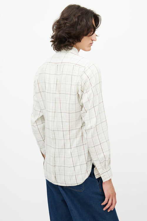 Vivienne Westwood Cream 
Multicolour Plaid Shirt