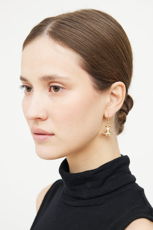 Vivienne Westwood Gold Orb Jewel Earring