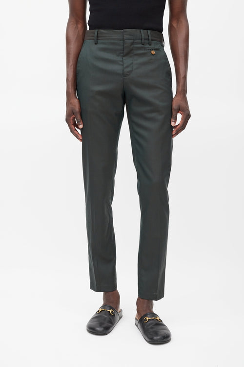 Vivienne Westwood Green Iridescent Trouser