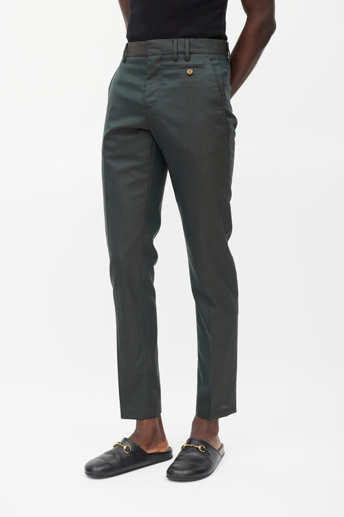 Vivienne Westwood Green Iridescent Trouser