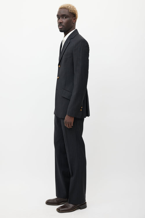 Vivienne Westwood Grey 
Blue Wool Two Piece Suit