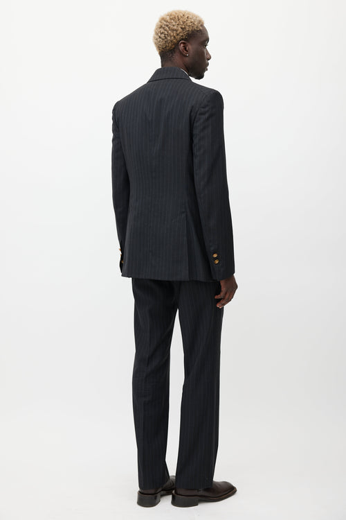 Vivienne Westwood Grey 
Blue Wool Two Piece Suit