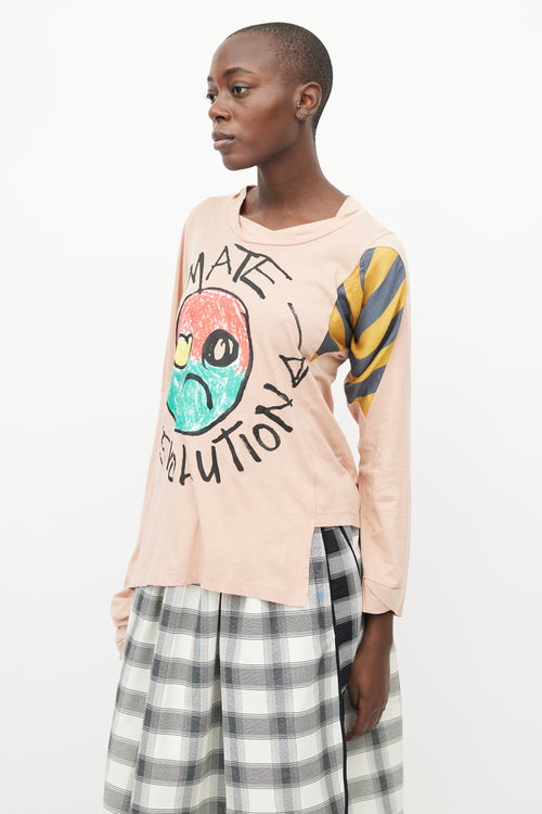 Vivienne Westwood Pink 
Multicolour Climate Revolution Top