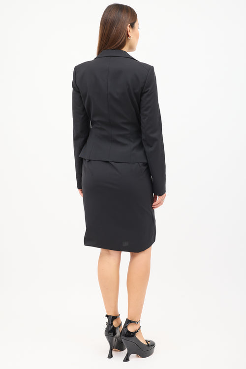 Vivienne Westwood Red Label Black Asymmetrical Skirt Suit