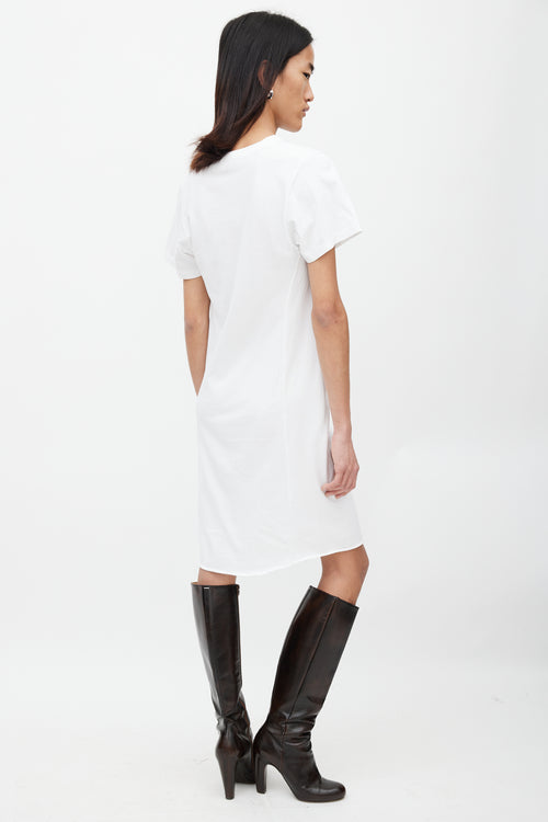 Vivienne Westwood White 
Black Column T-Shirt Dress