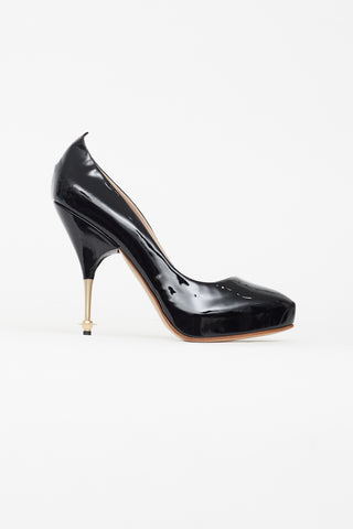 Vivienne Westwood Black Patent Leather Orb Pump