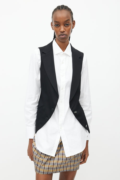 Vivienne Westwood Red Label Black Fitted Vest