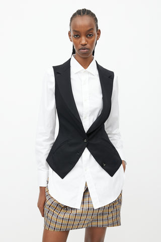 Vivienne Westwood Red Label Black Fitted Vest