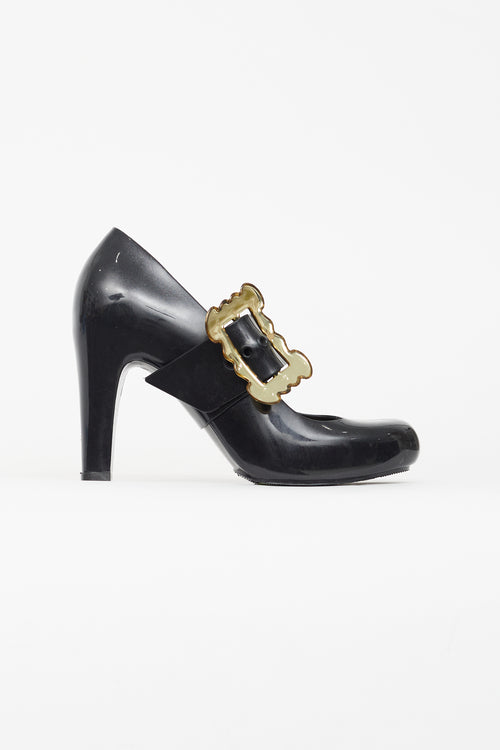 Vivienne Westwood x Melissa Black Rubber Mary Jane Pump