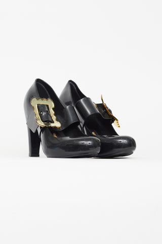 Vivienne Westwood x Melissa Black Rubber Mary Jane Pump