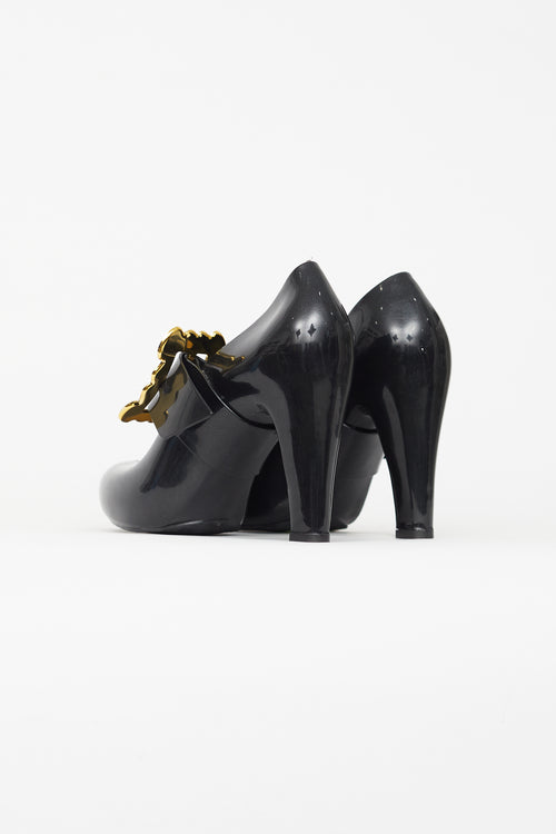 Vivienne Westwood x Melissa Black Rubber Mary Jane Pump