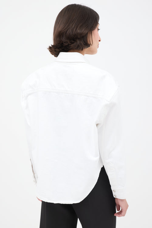 WARDROBE.NYC White Denim Jacket