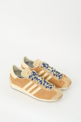 Wales Bonner X Adidas Mesa Easy Yellow 
Brown Country Sneaker