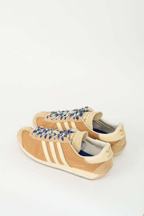 Wales Bonner X Adidas Mesa Easy Yellow 
Brown Country Sneaker