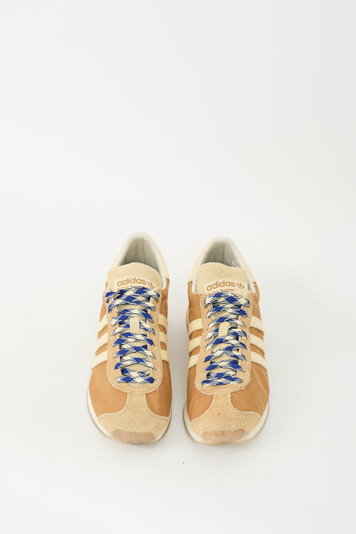 Wales Bonner X Adidas Mesa Easy Yellow 
Brown Country Sneaker