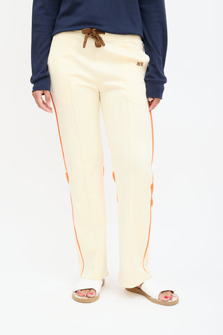 Wales Bonner Pastel Yellow 
Orange Stripe Track Pant