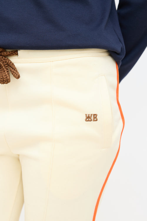 Wales Bonner Pastel Yellow 
Orange Stripe Track Pant