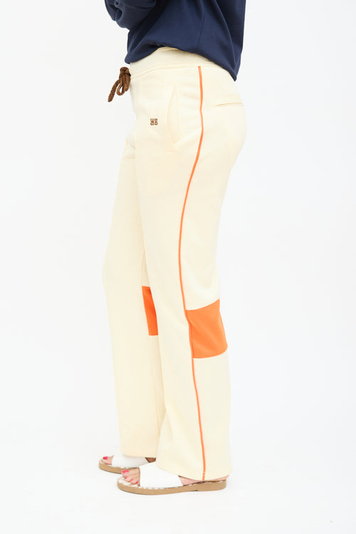 Wales Bonner Pastel Yellow 
Orange Stripe Track Pant