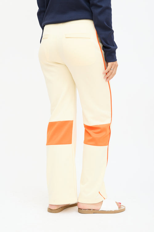 Wales Bonner Pastel Yellow 
Orange Stripe Track Pant