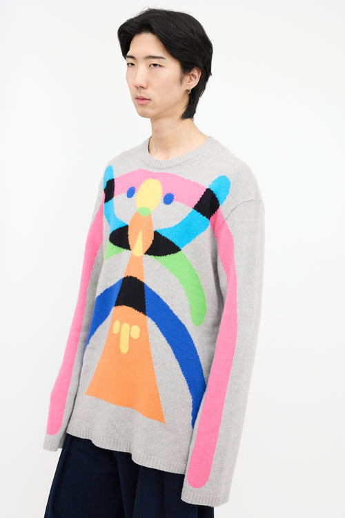 Walter Van Beirendonck Abstract Knit Sweater