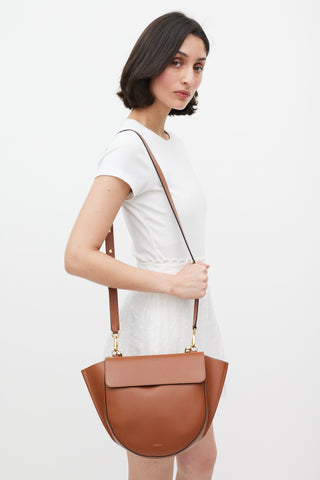 Wandler Brown Leather Medium Hortensia Bag