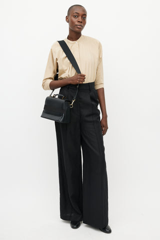 Want Les Essentiels Black Dyce Leather Bag