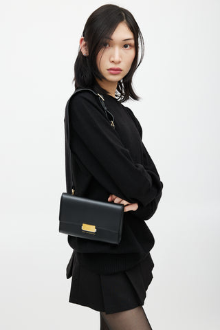 Want Les Essentiels Black 
Gold Leather Bag