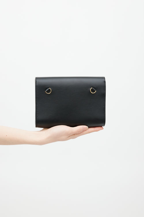 Want Les Essentiels Black 
Gold Leather Bag