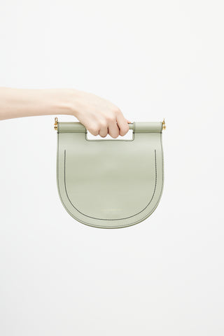 Want Les Essentiels Green Leather Odessa Crossbody Bag