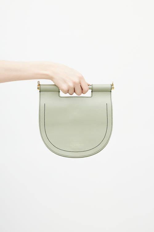 Want Les Essentiels Green Leather Odessa Crossbody Bag